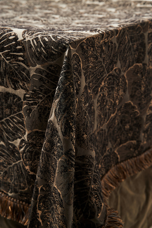 Botanical Jacquard Velvet Tablecloth