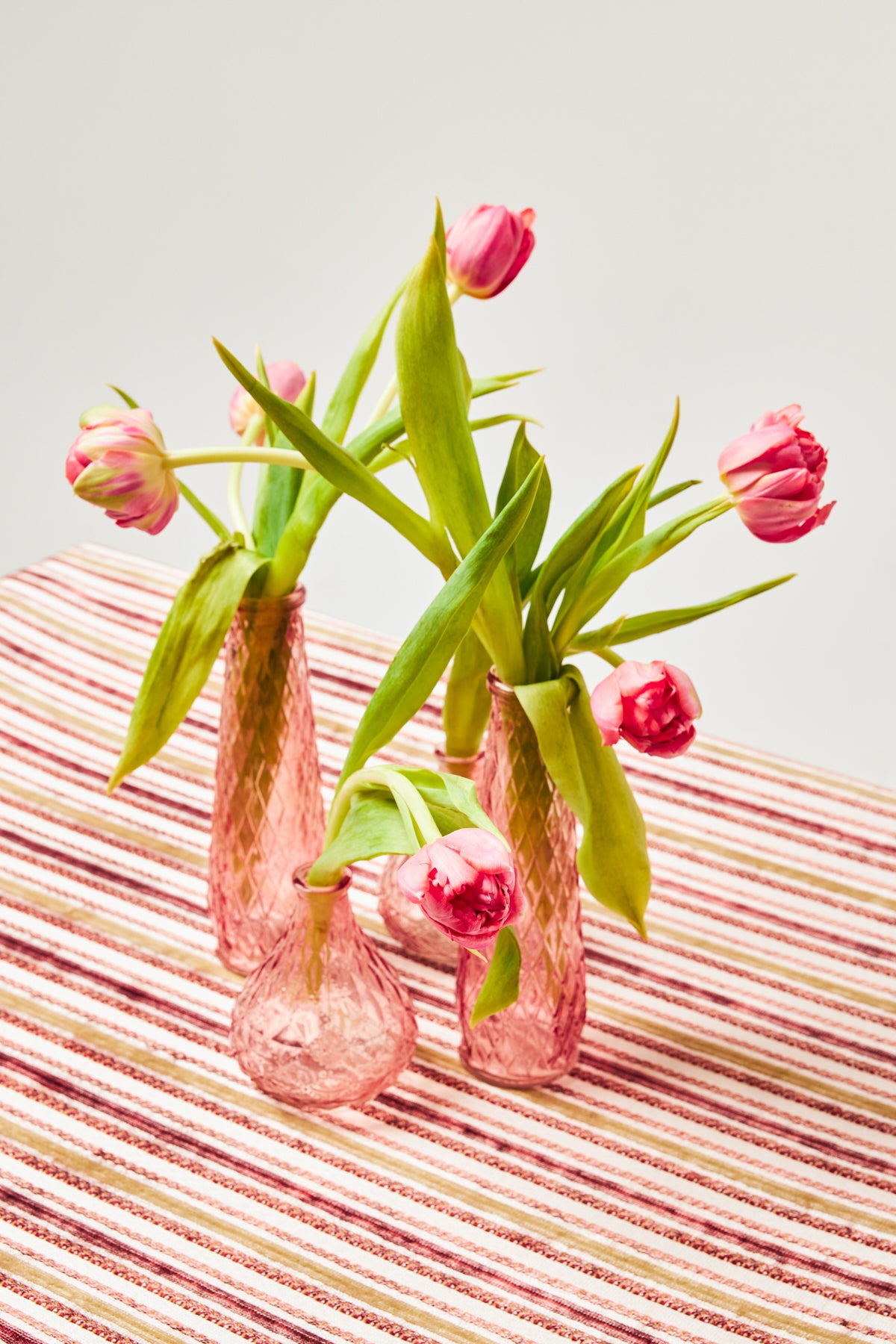 Rosewood & Laurel Striped Velvet Tablecloth
