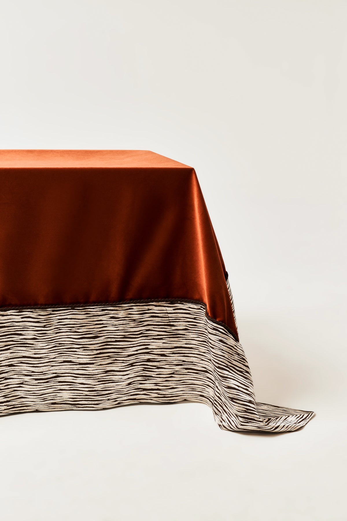Coraline Zebra Velvet Tablecloth