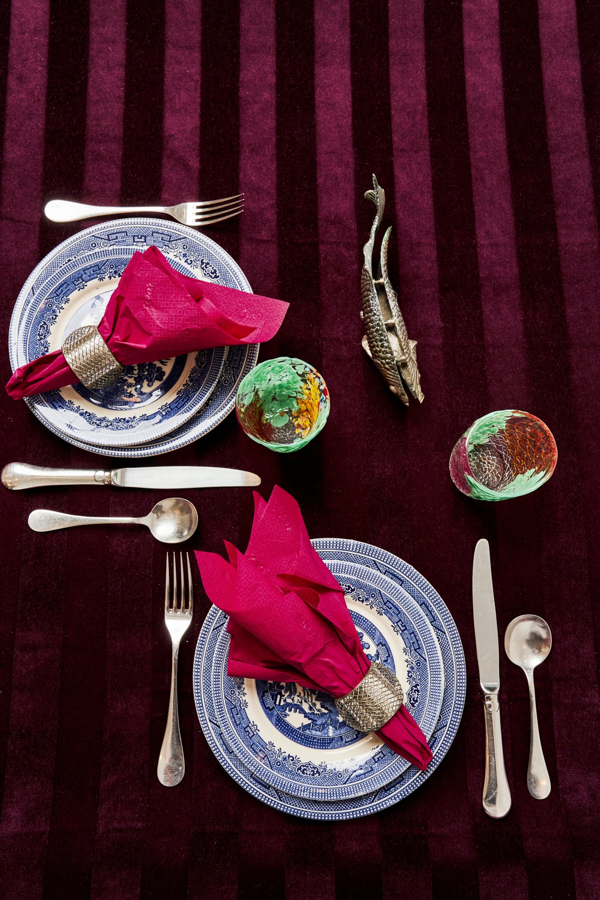 Ottoman Maroon Tablecloth