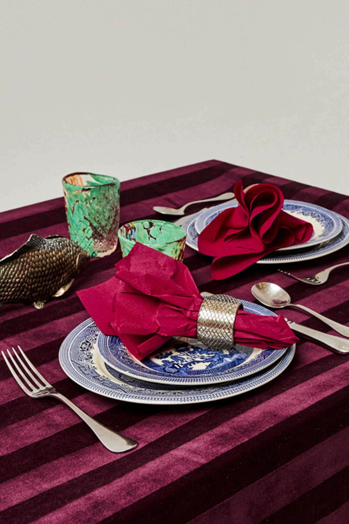 Ottoman Maroon Tablecloth