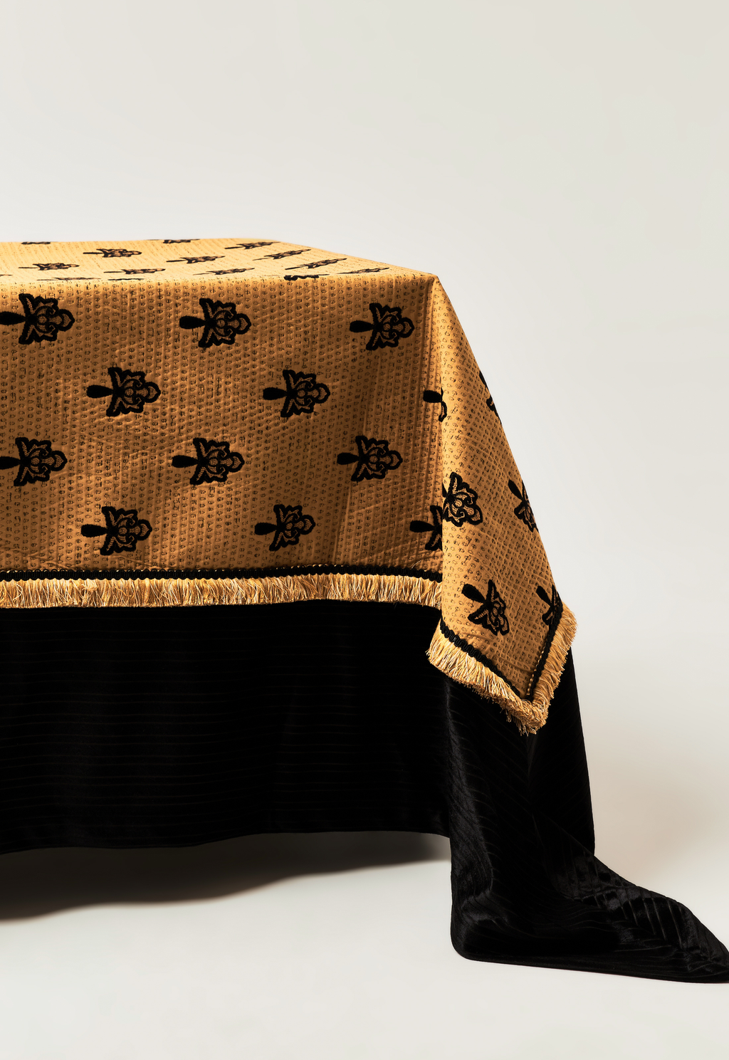 Ochre & Black Motif Tablecloth