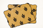 Ochre & Black Motif Placemats